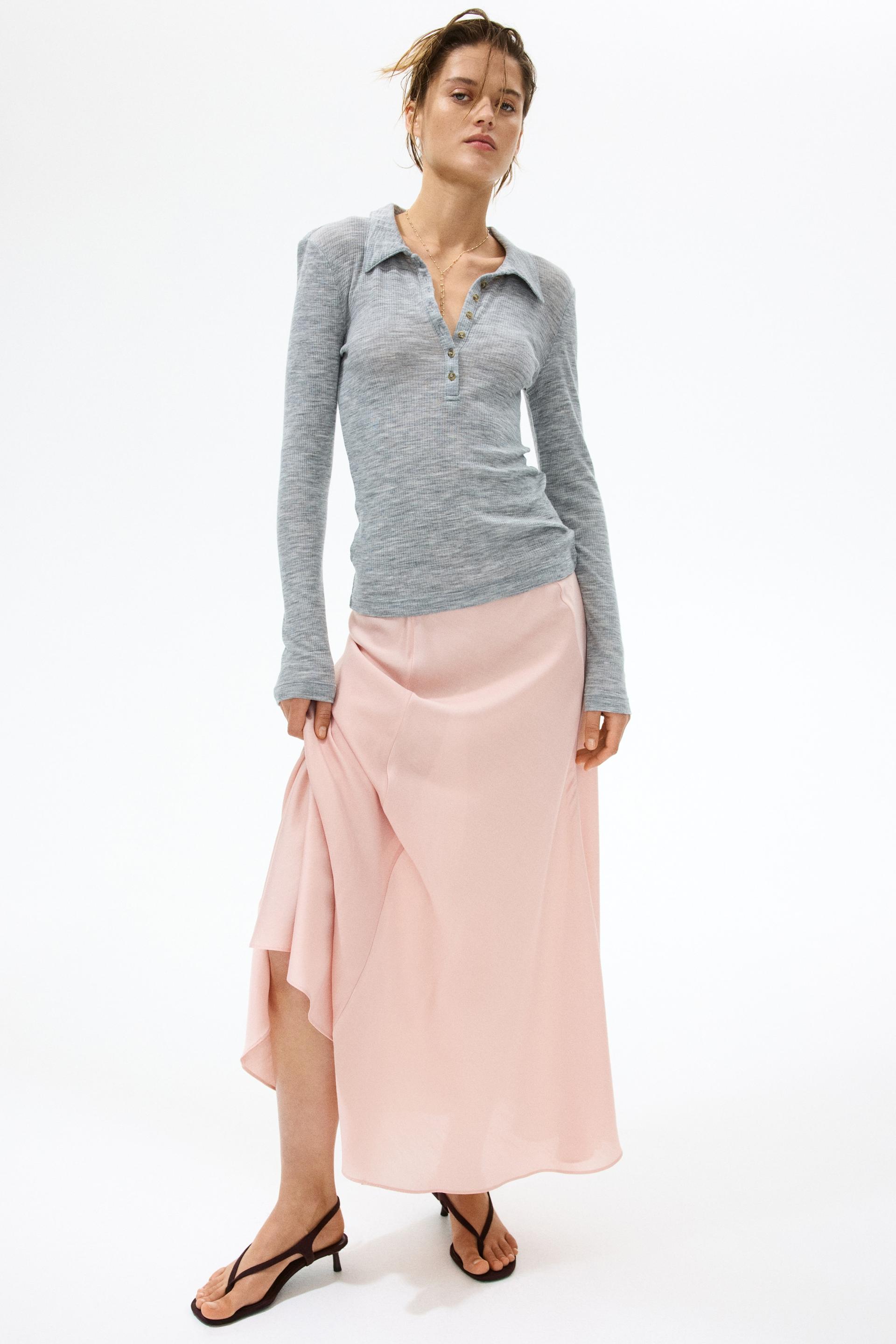 satin maxi skirt