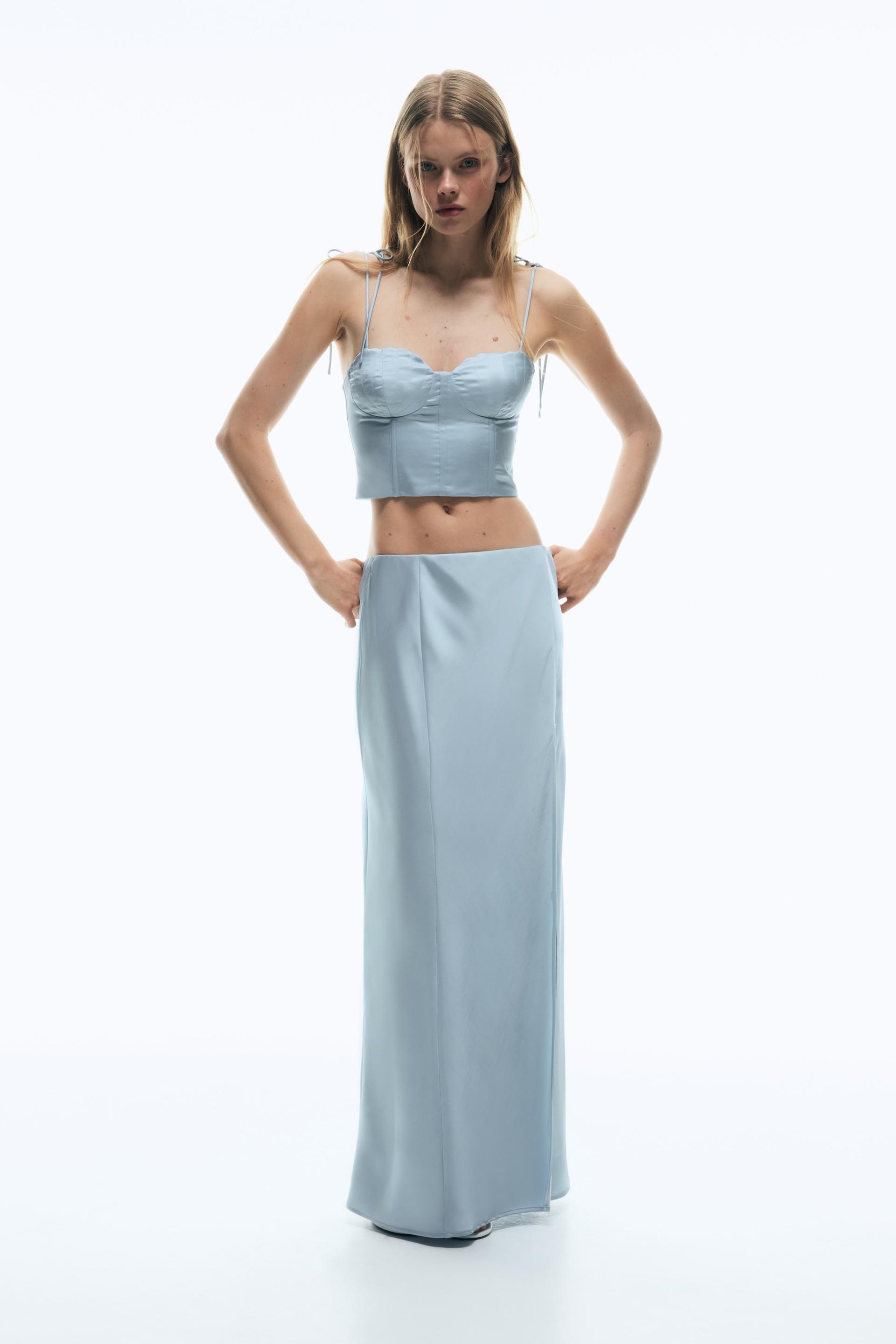 satin maxi skirt