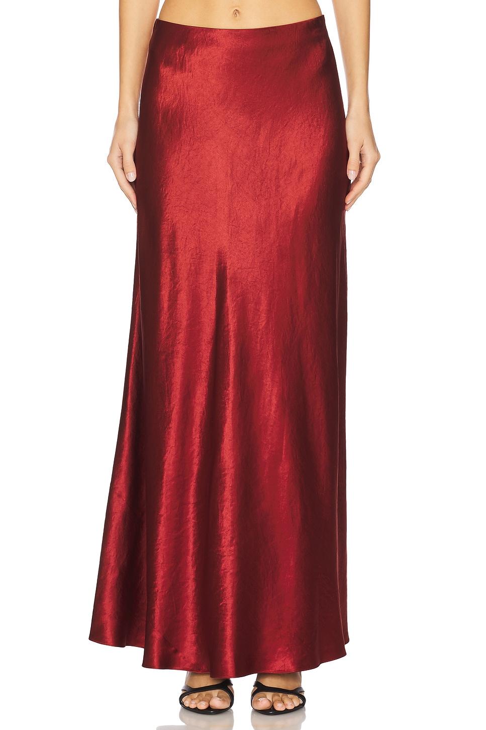 satin maxi skirt