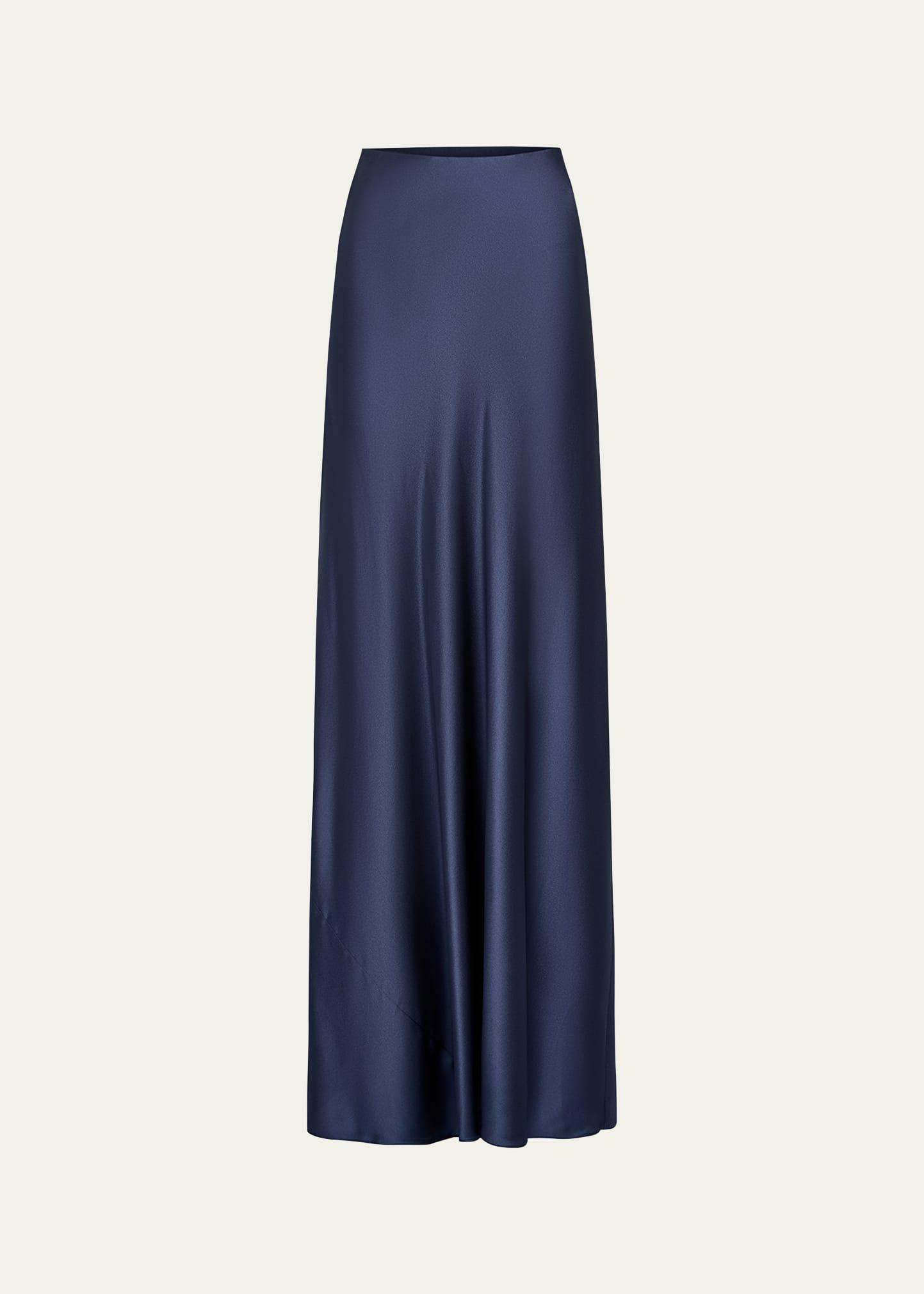 satin maxi skirt