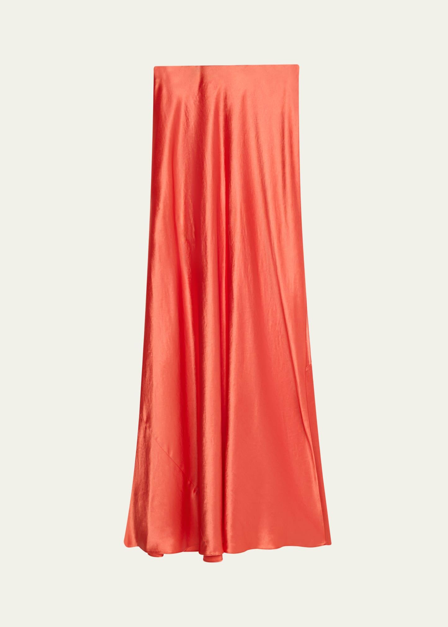 satin maxi skirt