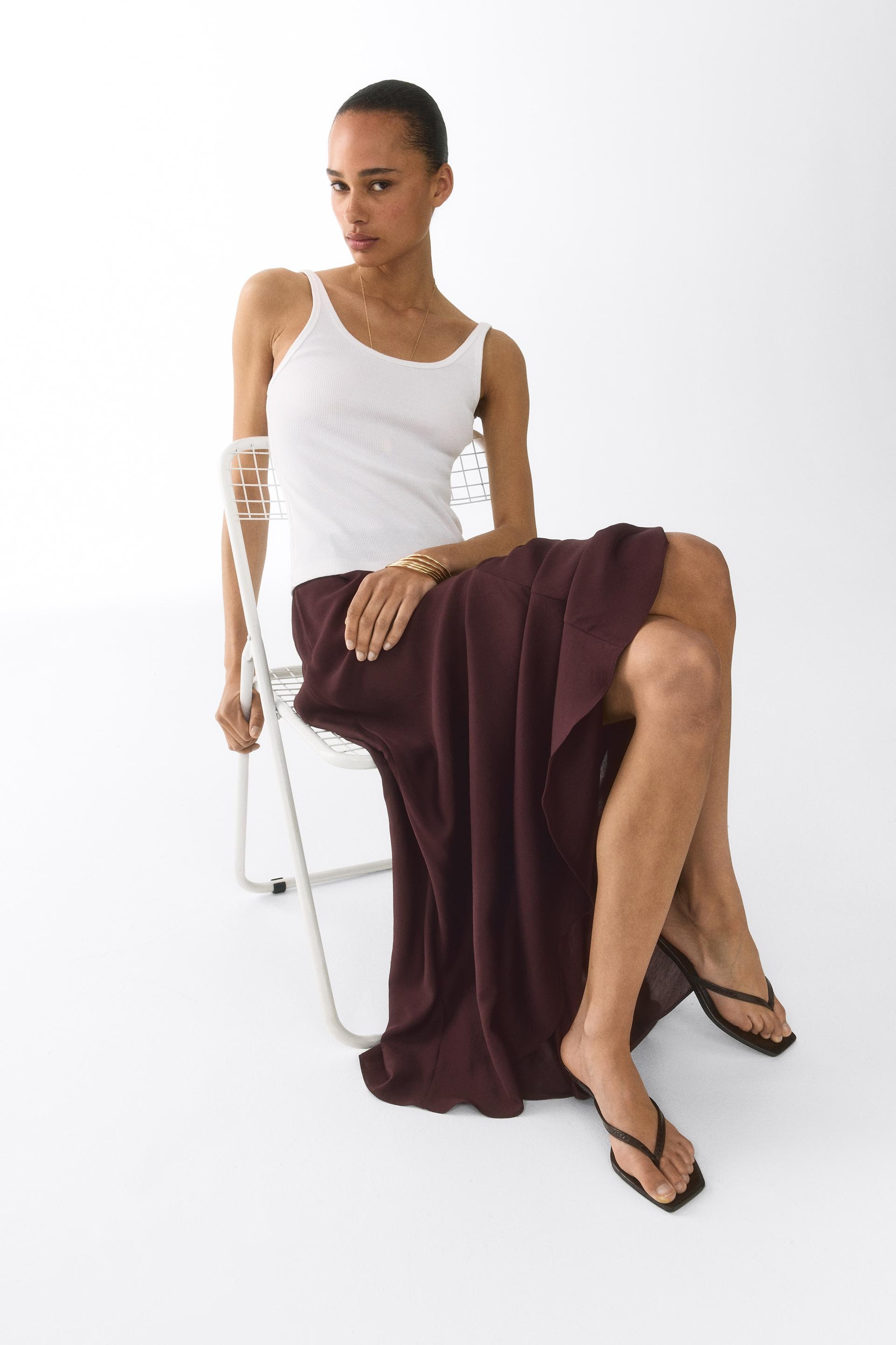 satin maxi skirt