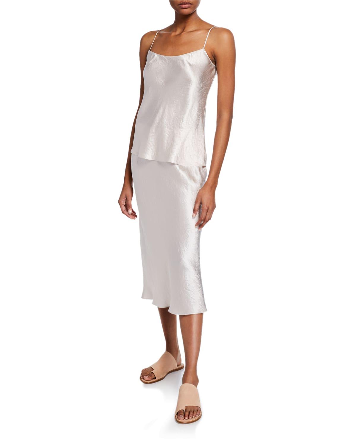 satin scoop-neck cami