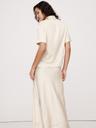 satin short-sleeve shirt