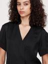 satin short-sleeve shirt