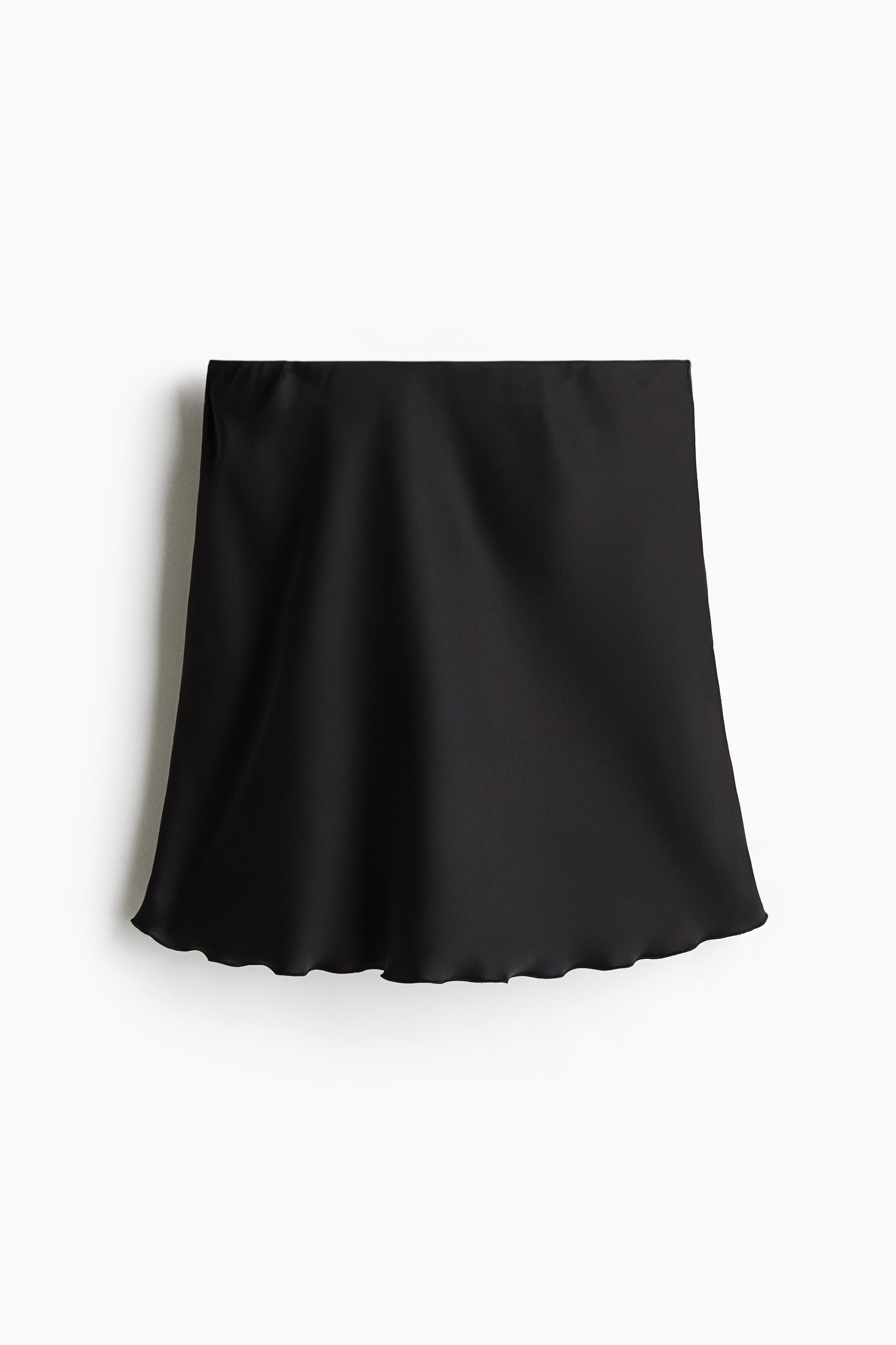 satin slip skirt