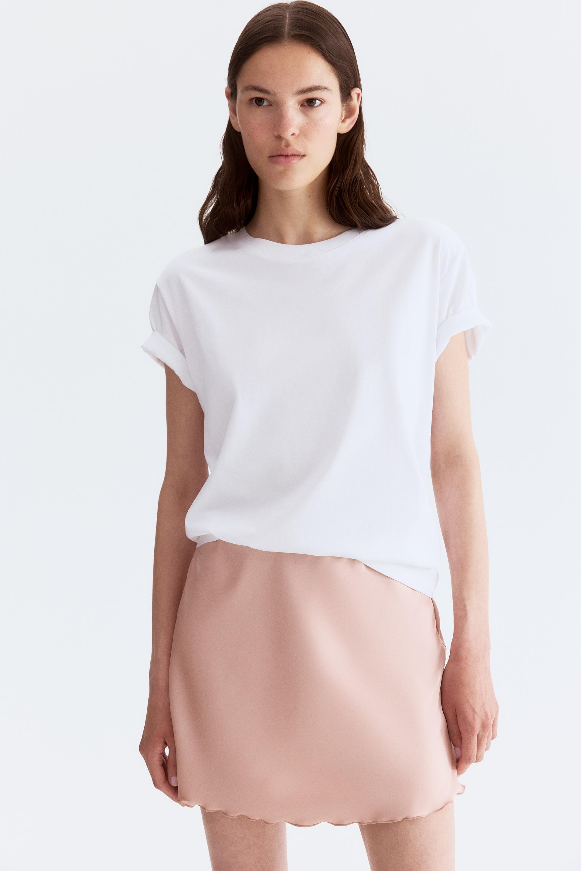 satin slip skirt