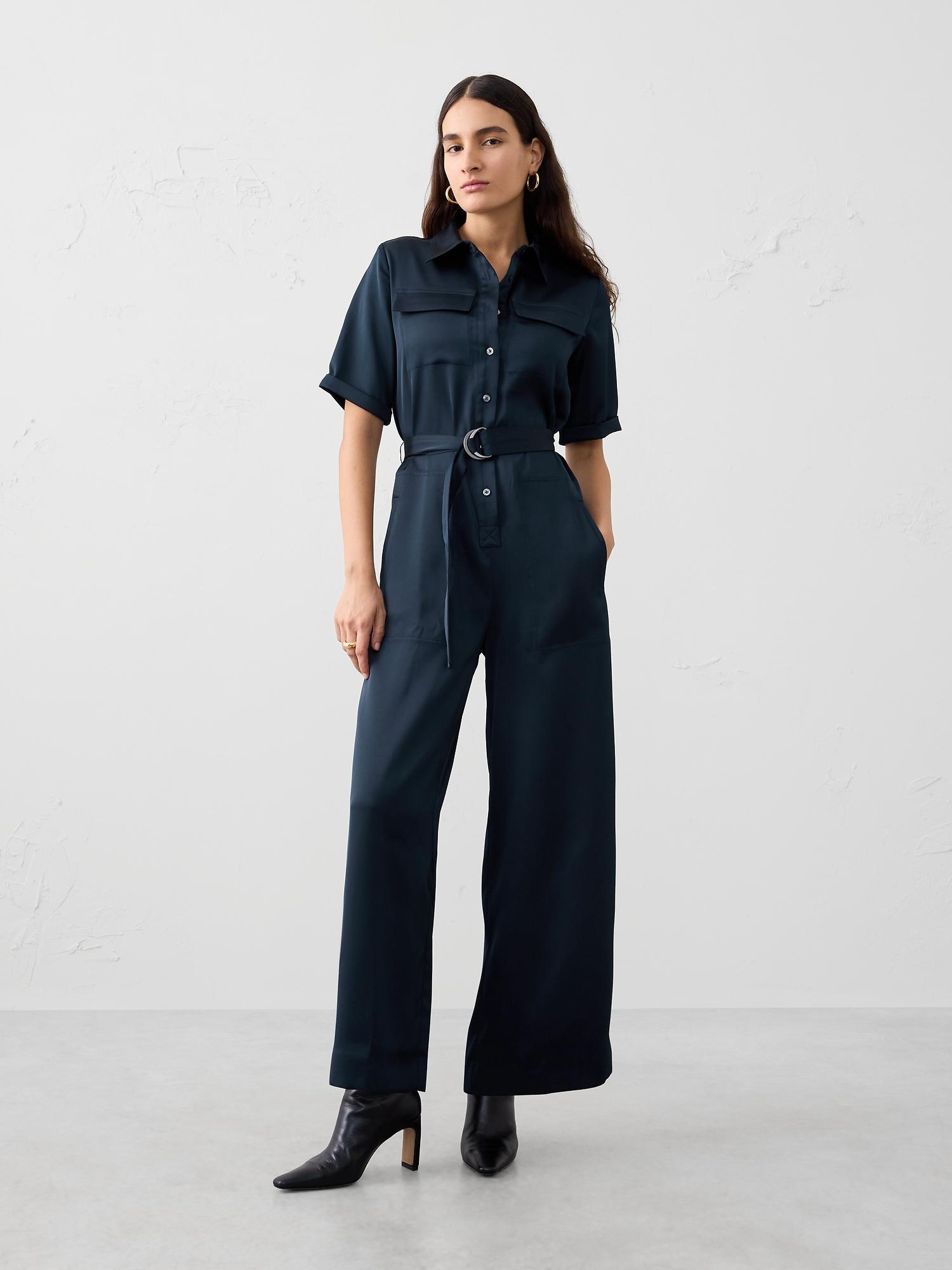 satin utility jumpsuit