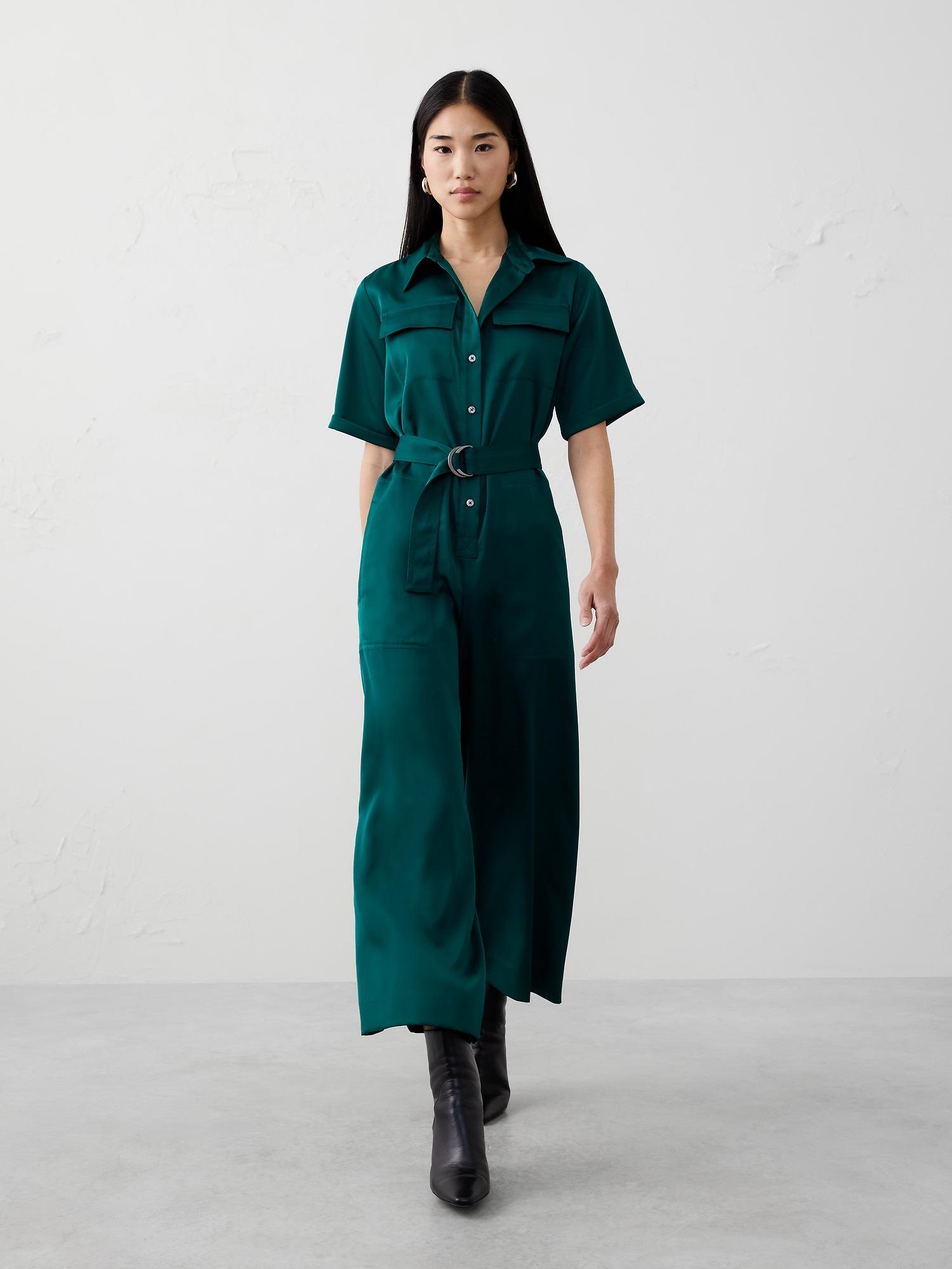 satin utility jumpsuit