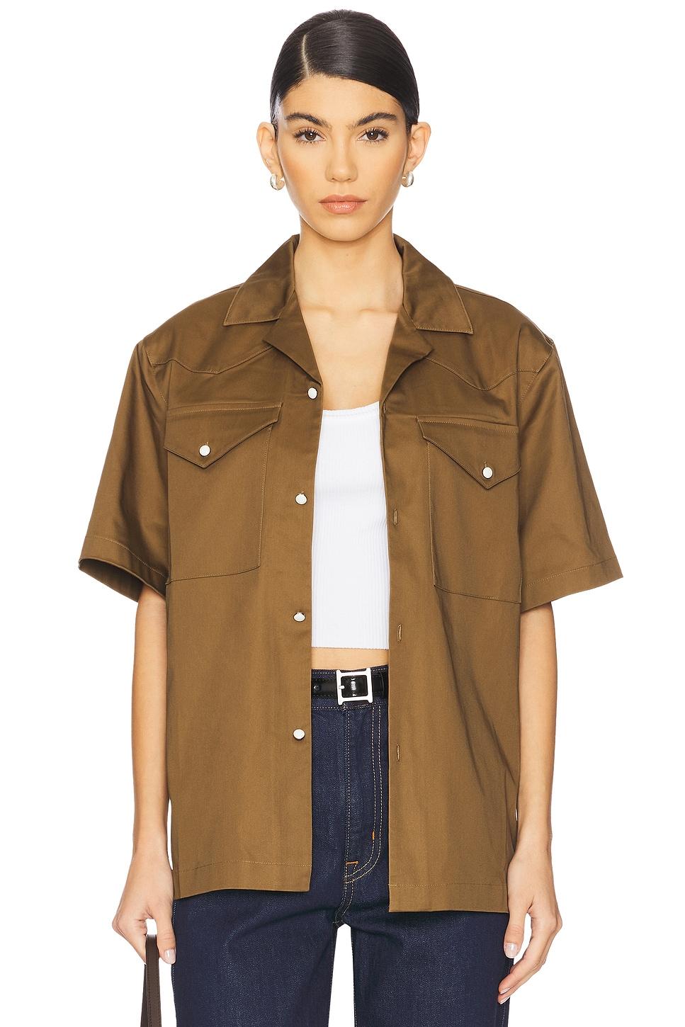 satin western short sleeve shirt