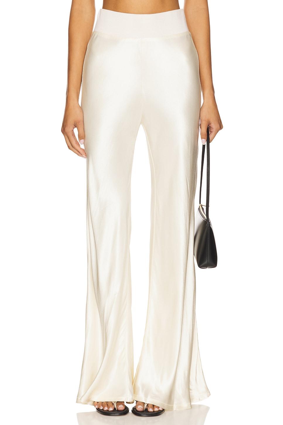 satin wide leg pant