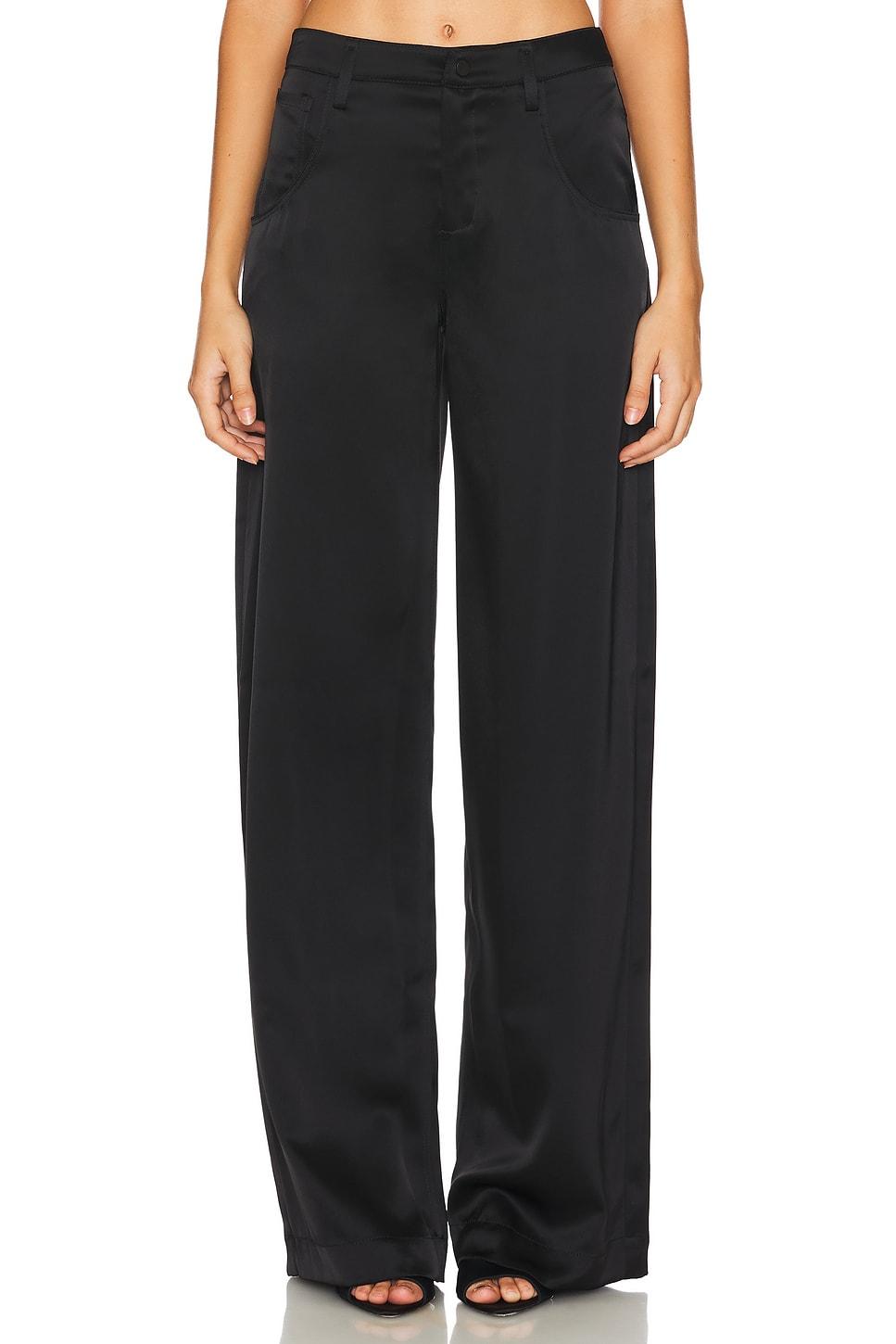 satin wide leg trouser