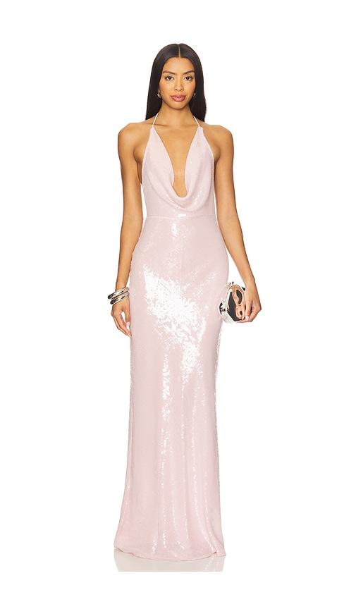 sau lee claudia gown in rose.