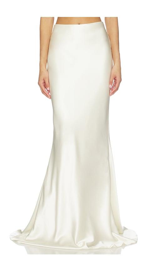 sau lee dolly skirt in ivory.