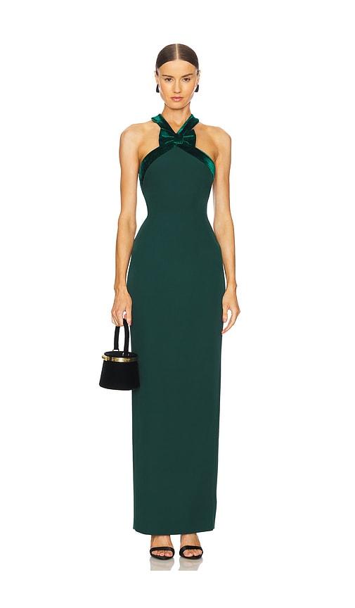 sau lee eloise gown in green.