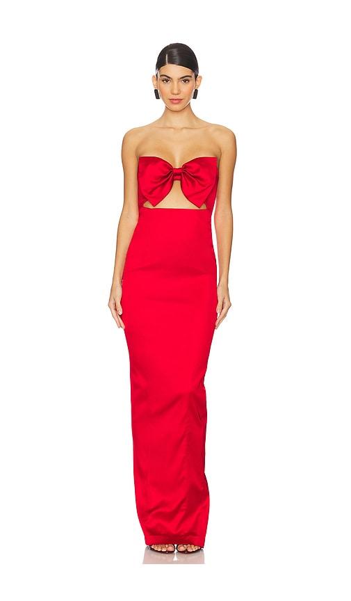 sau lee esther gown in red.