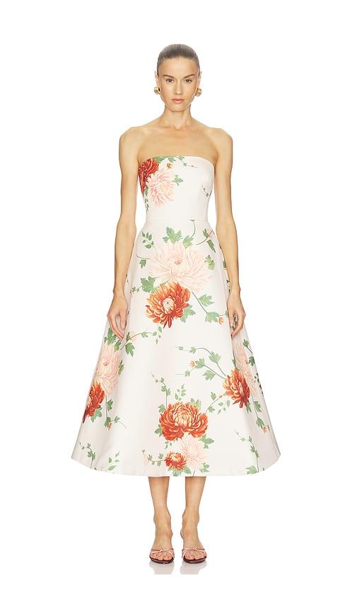 sau lee fiora dress in ivory.