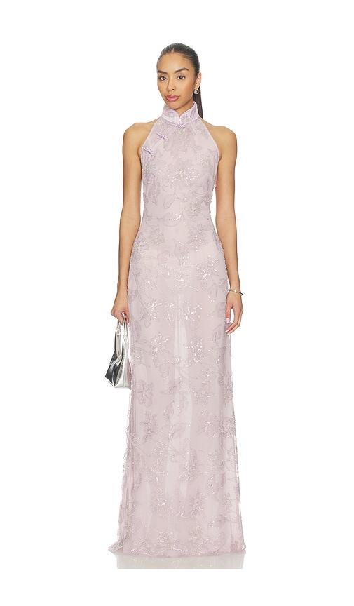 sau lee grace dress in lavender.