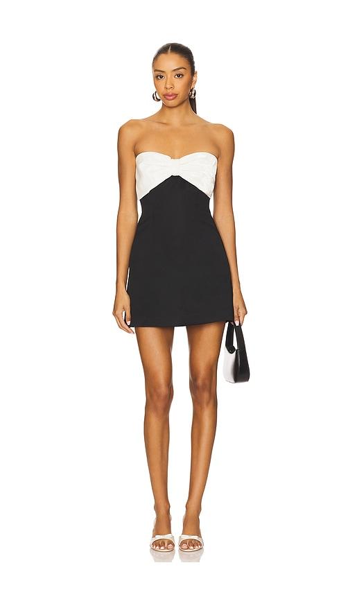 sau lee jace mini dress in black.