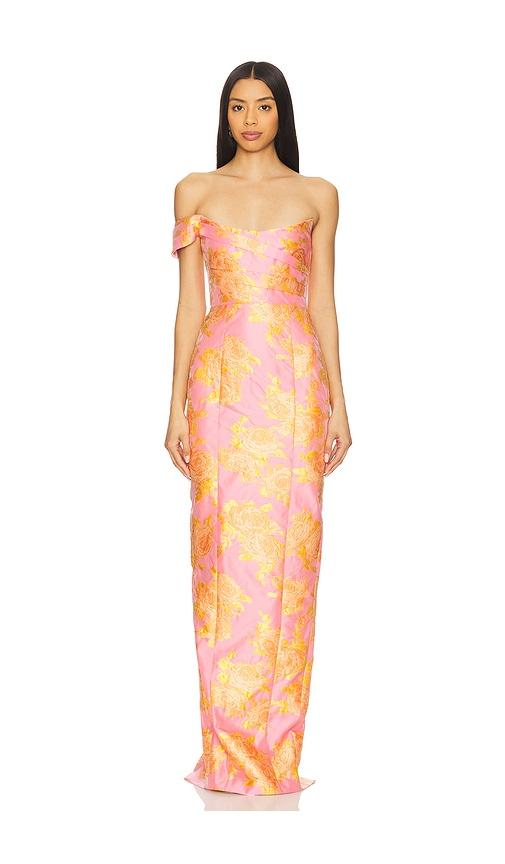 sau lee jackson gown in rose.