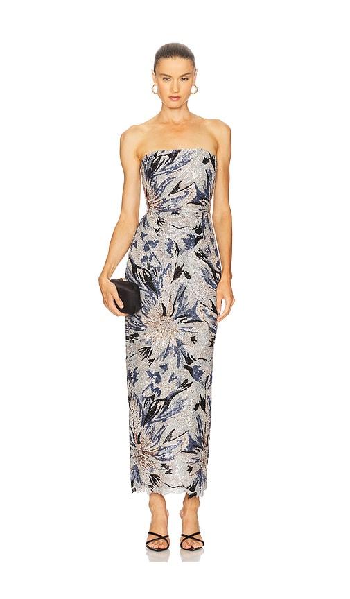 sau lee meryl dress in blue.