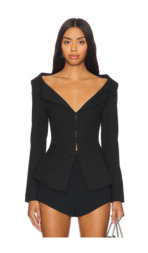 sau lee nicola top in black.