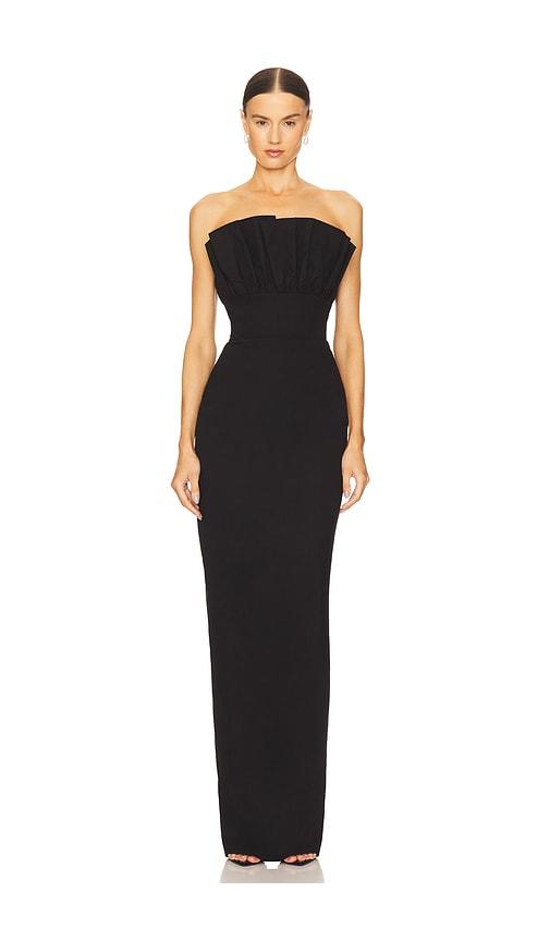 sau lee noah gown in black.