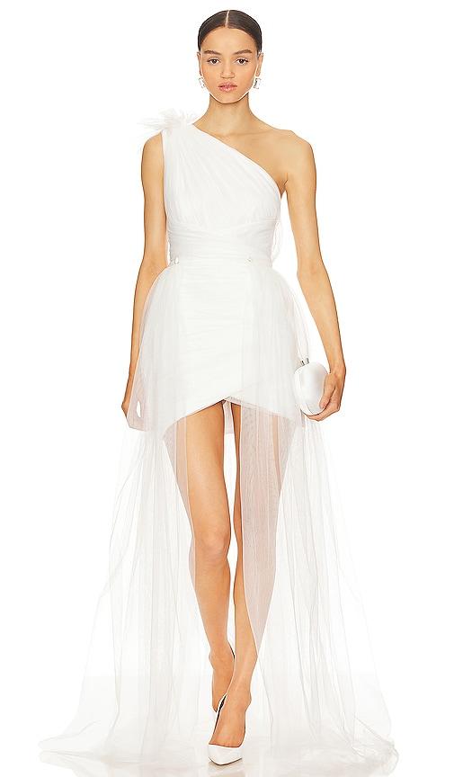 sau lee sidney dress in white.