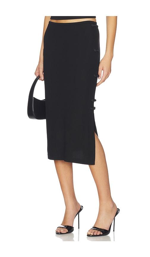 sau lee timo jersey skirt in black.