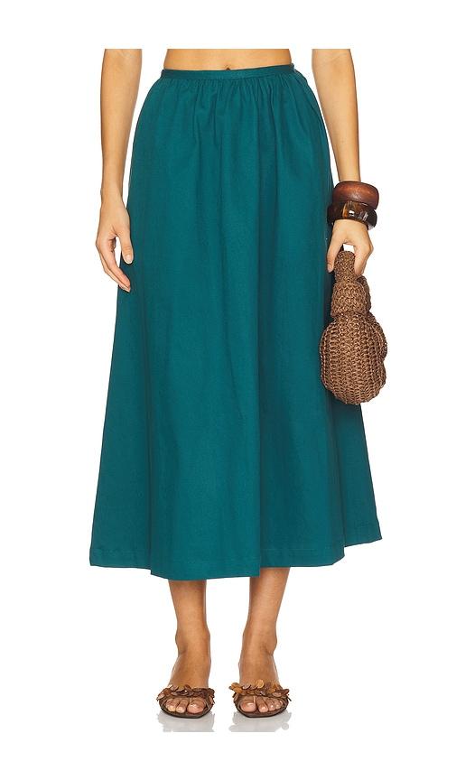 saudade bliss skirt in teal.