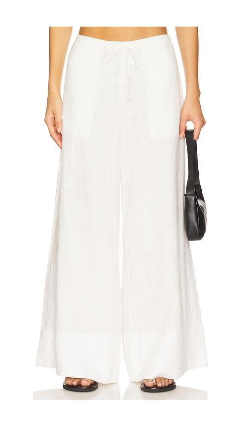 saudade shadow pant in ivory.