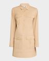 saude long-sleeve shirtdress