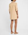 saude long-sleeve shirtdress