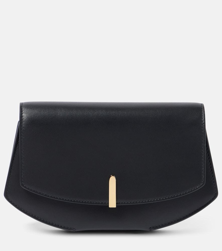 savette florence leather clutch