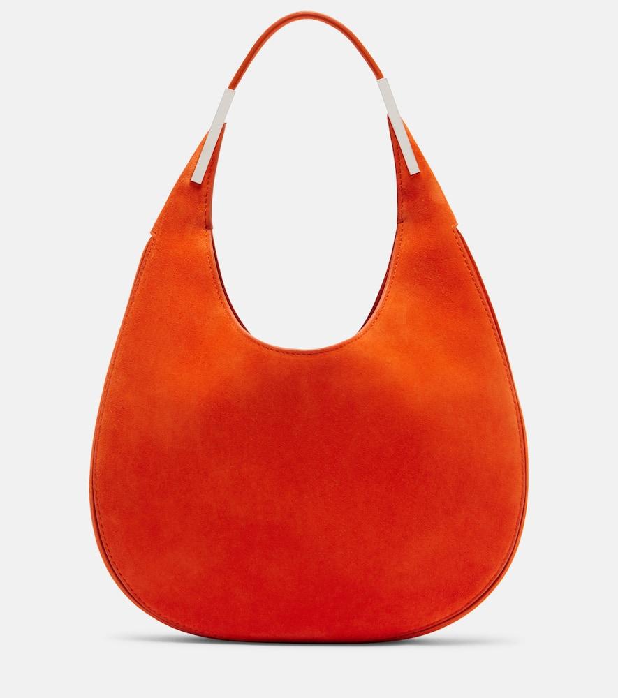 savette florence small suede shoulder bag