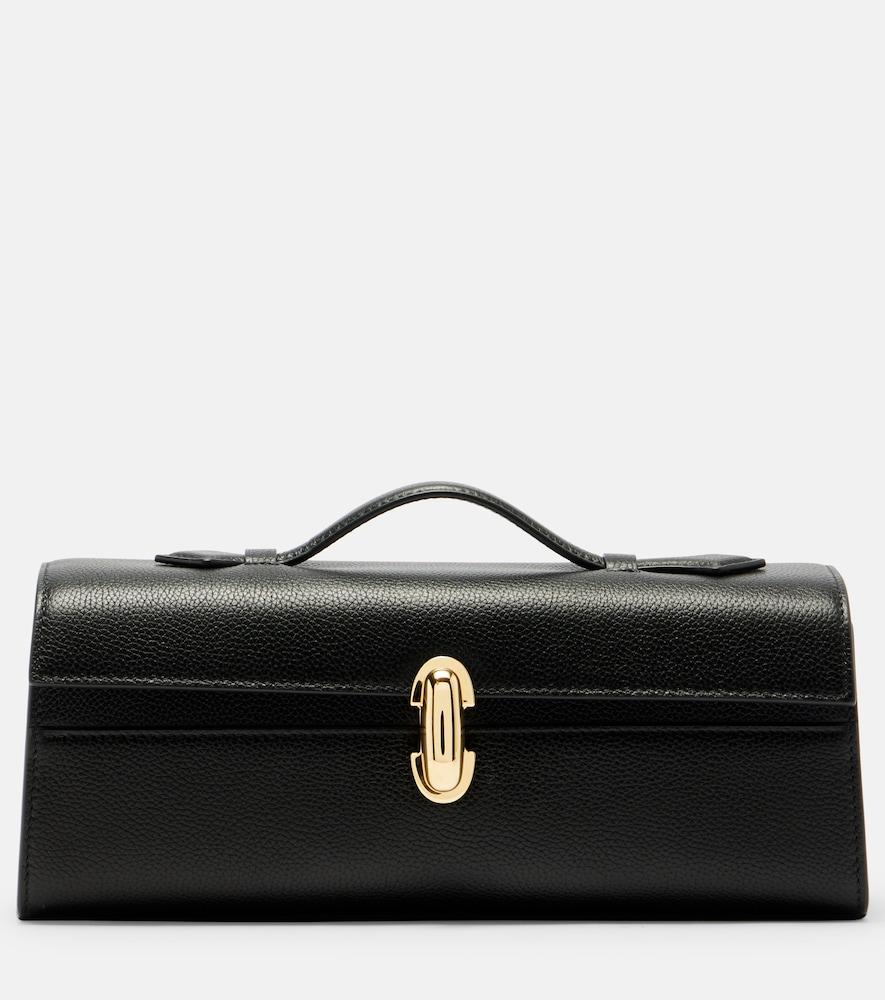 savette slim symmetry leather tote bag