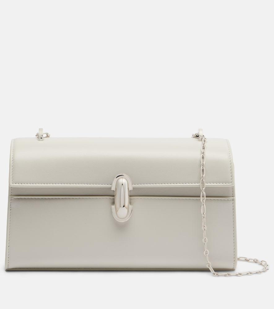 savette symmetry chain mini leather crossbody bag