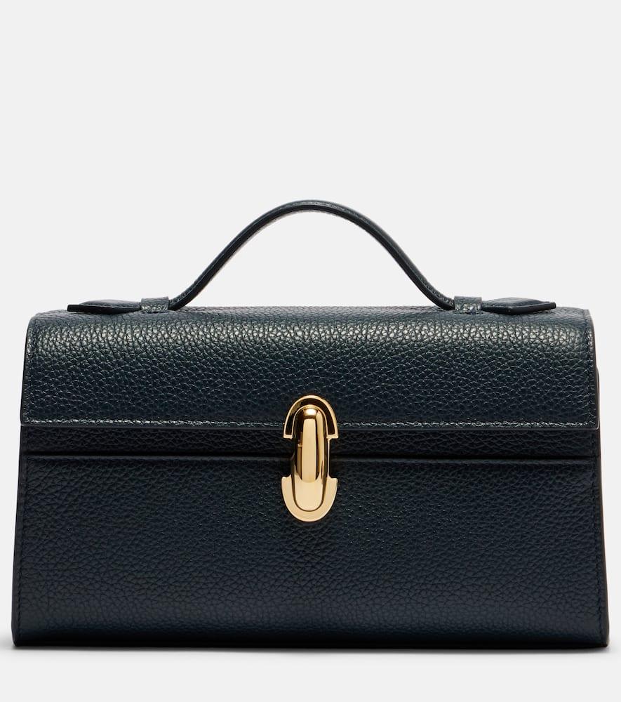 savette symmetry leather tote bag