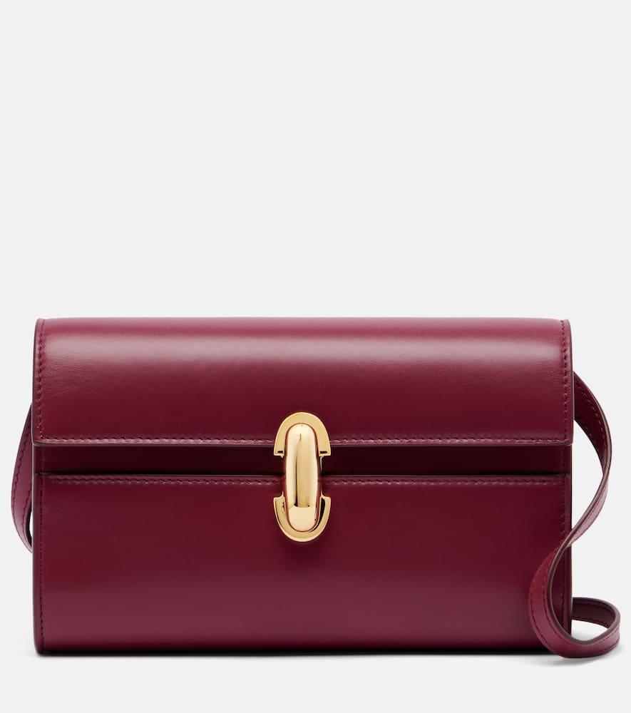 savette symmetry mini leather crossbody bag
