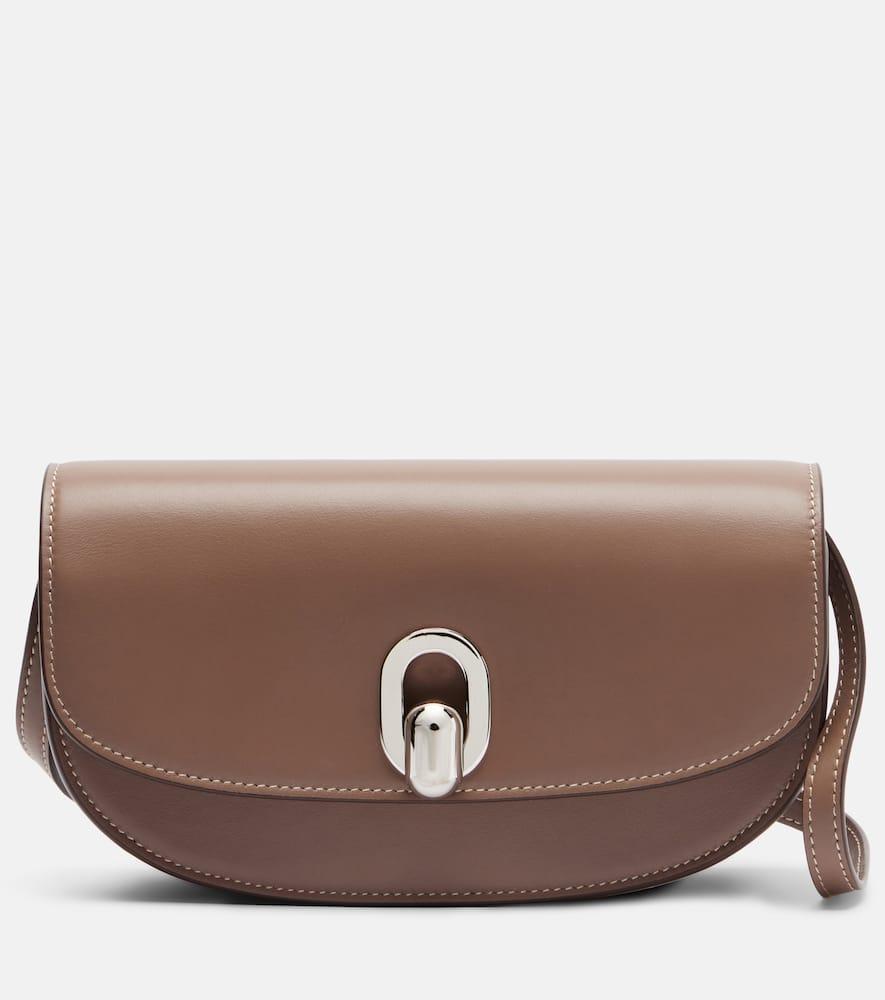 savette tondo leather crossbody bag