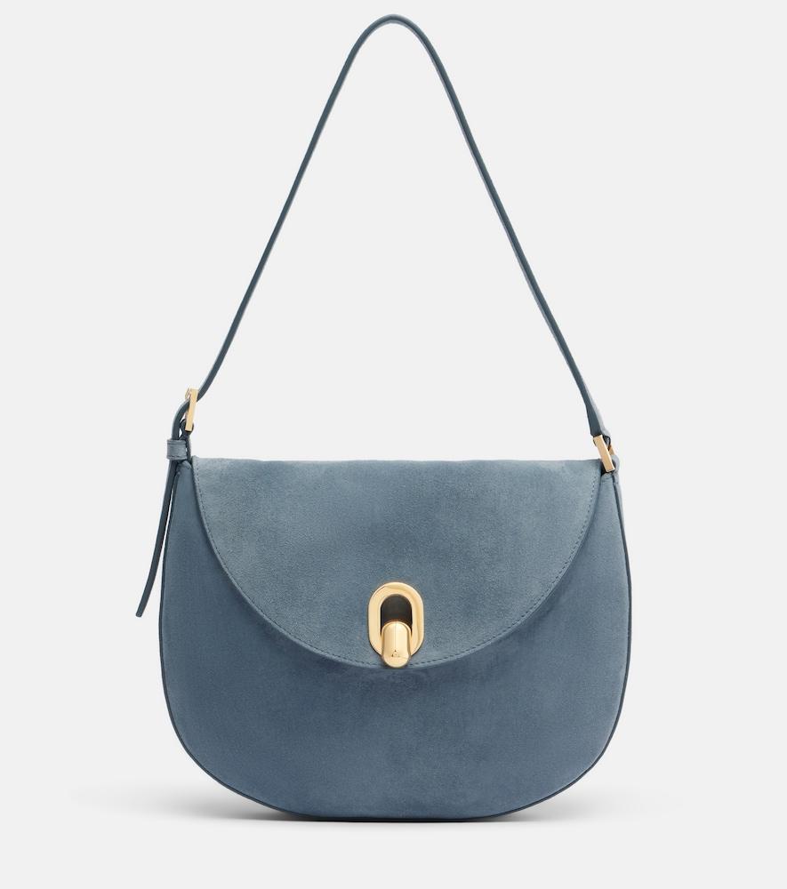 savette tondo small suede shoulder bag