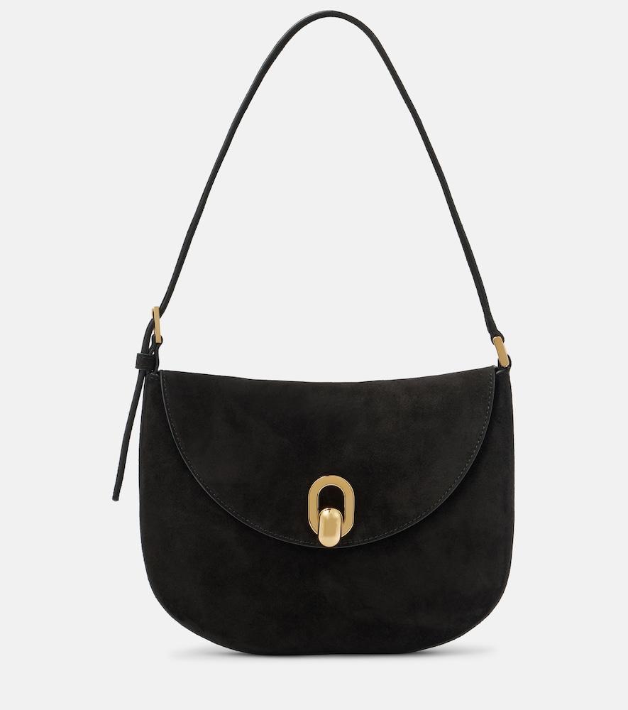 savette tondo small suede shoulder bag