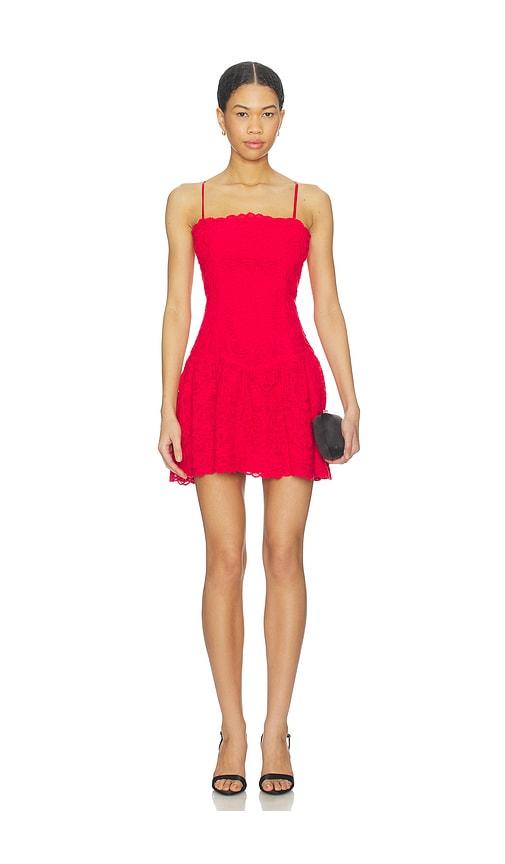saylor gabriele dress in red.