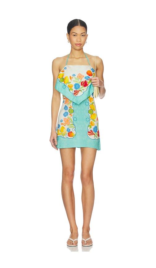 saylor helly dress in pink.