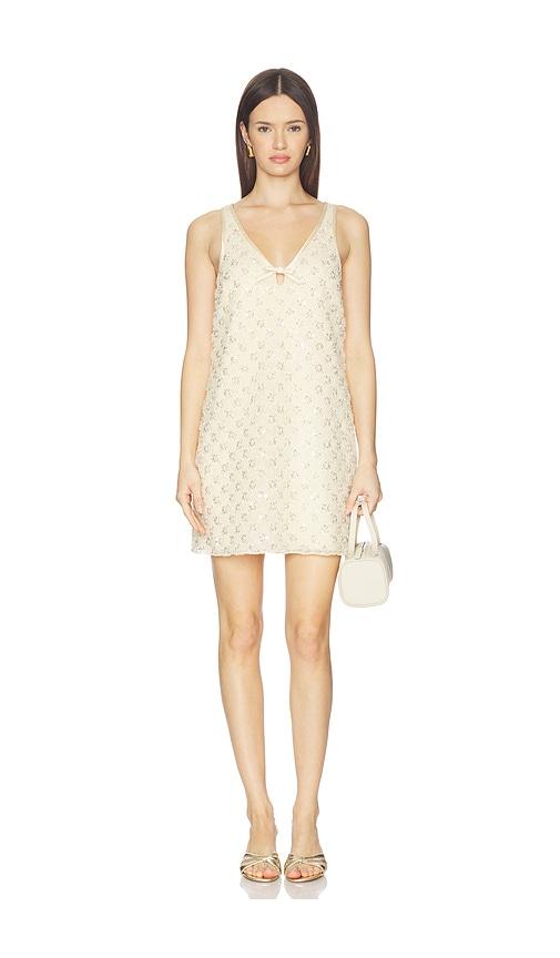 saylor jeanetta dress in yellow.