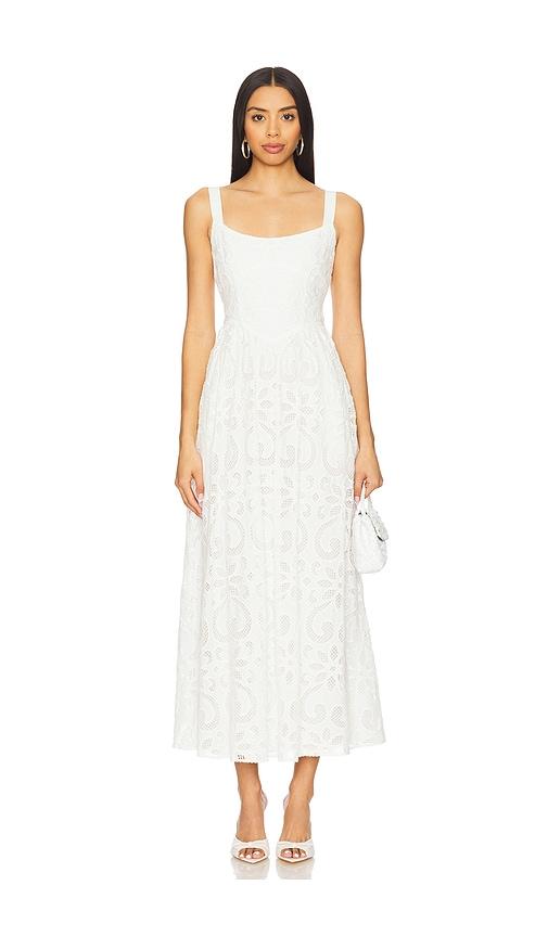 saylor maryl dress in white.