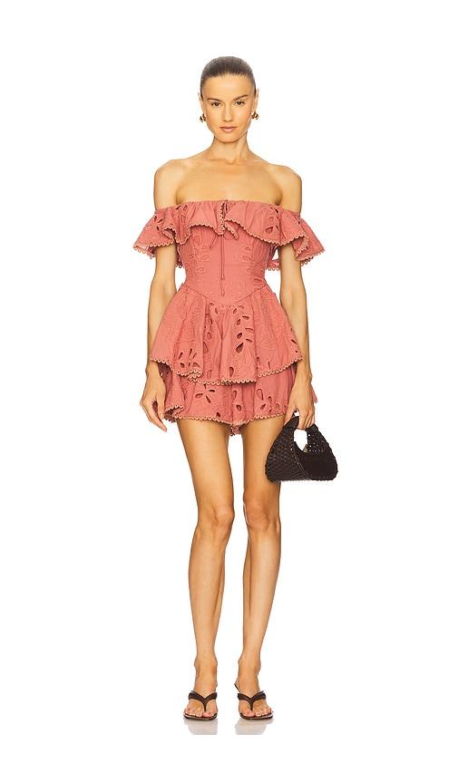 saylor megara romper in rose.