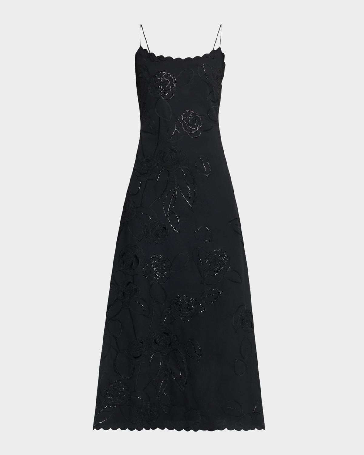 scallop broderie anglaise dress