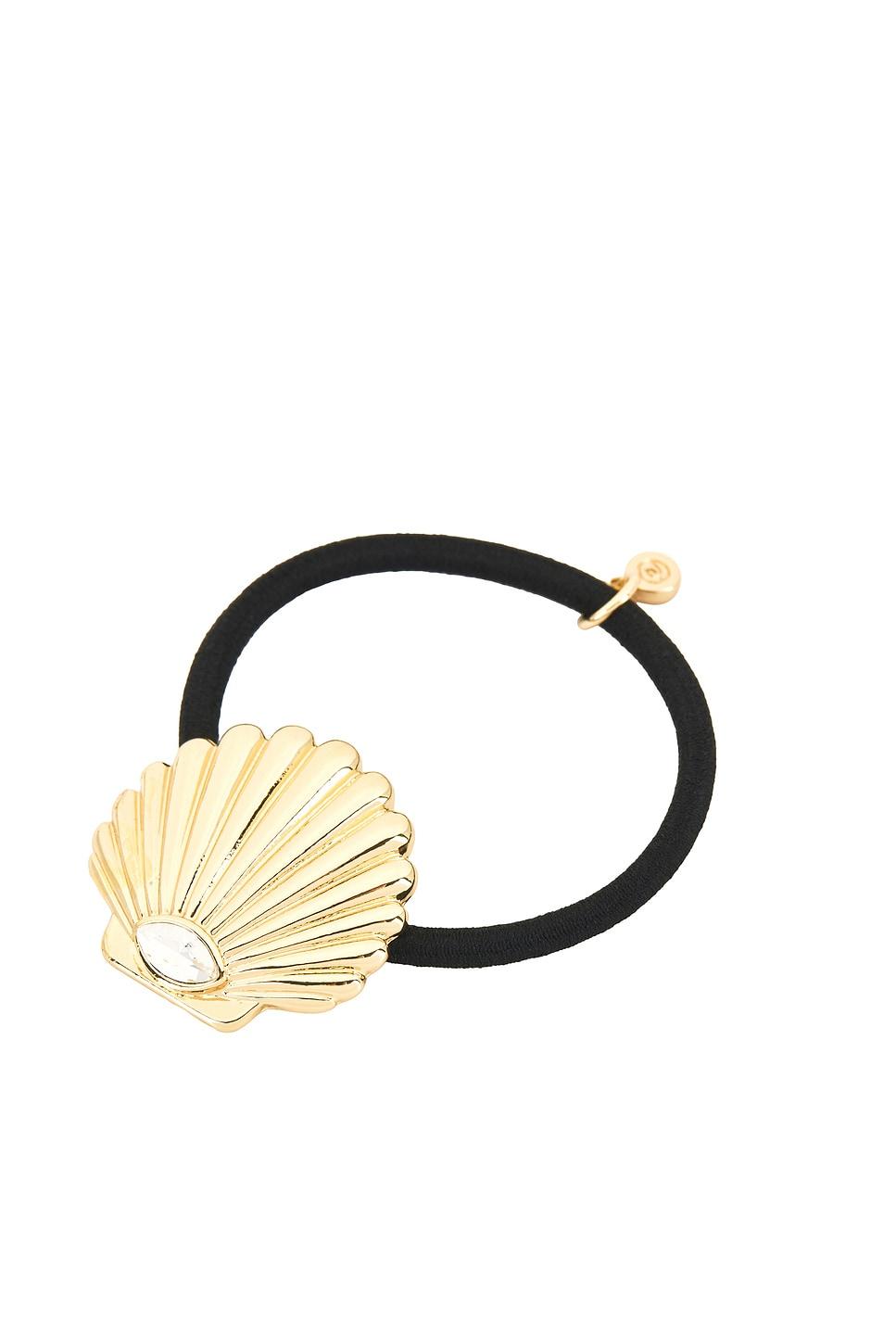 scallop crystal hairtie