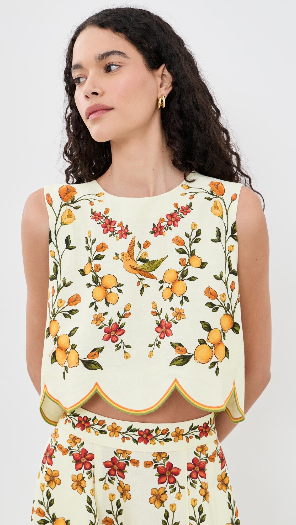 scalloped blouse